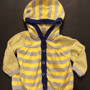 4/$25 ~ Carter's 12m Hooded Sweater Jacket